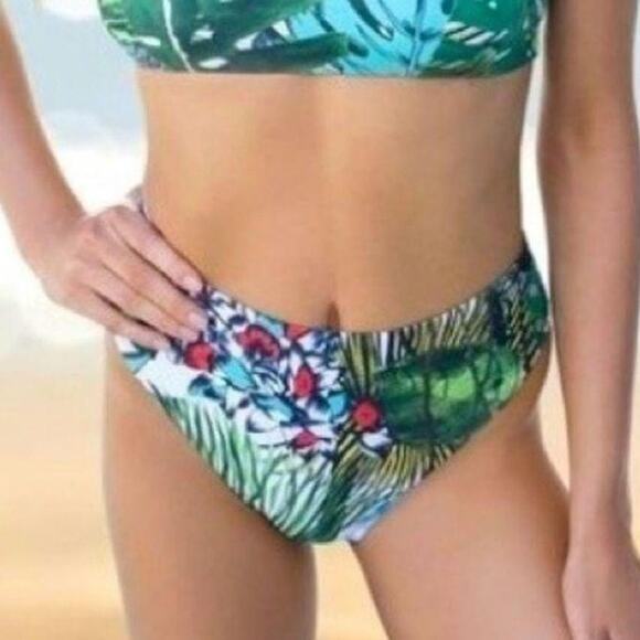 Swiminista x Christian Lacroix Bikini Bottom Jardin Exo'Chic Print -NWT - Size M - Picture 1 of 11